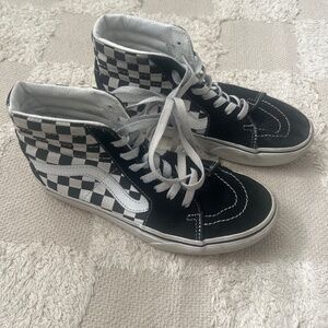 Checkered Platform Vans